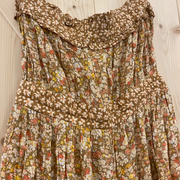 NWOT American Eagle Outfitters Floral Jumpsuit - Brown and Cream - Picture 6 of 7